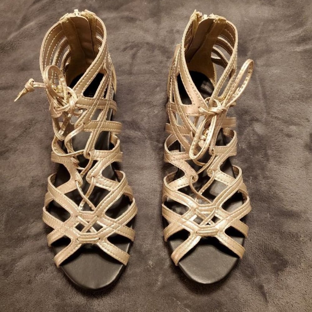 GOLD SANDALS - BRAND NEW WITH TAG